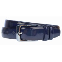 Curea barbati, eleganta pentru costum, latime 3.5cm, BLEUMARIN, piele eco - CK107BL